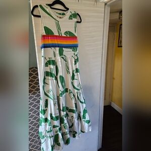 FARM Rio Tropical Green Maxi Dress